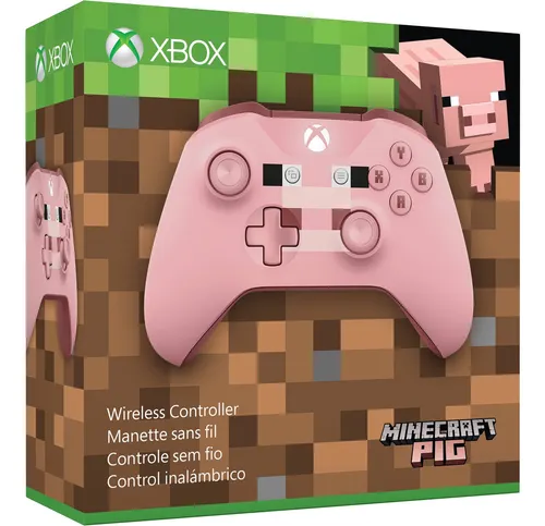 Controlador Microsoft Xbox Inalámbrico Minecraft Pig Xbox On