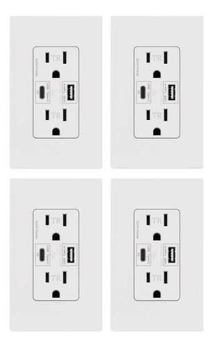 Toma De Corriente Usb C Pd De 15 Amperios Y 24 W Con Suminis