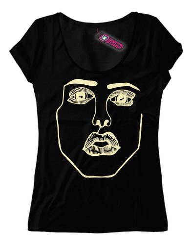 Remera Mujer Face Close Up Dj Me52 Dtg Premium