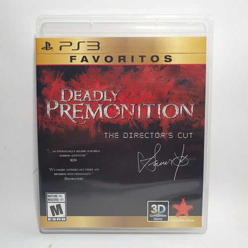 Juego Ps3 Deadly Premonition - Directors Cut - Físico