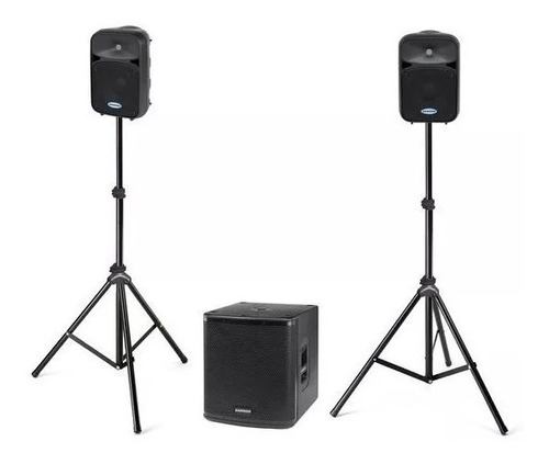 Sistema De Sonido Samson Arodp1228 Con Cables/soportes