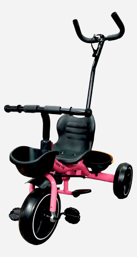 Triciclo Babymovil Tzt30 C/manija Direccional Rosa