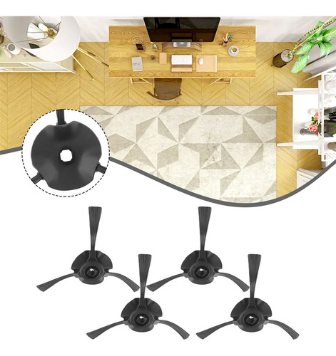 Pacote Com 4 Escovas Laterais Para Shark Matrix Robot Vacuum