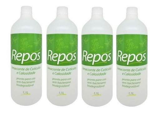 Kit 04 Repos Amaciante De Cutículas E Calosidades 1,1 Litros