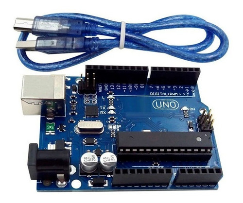 Arduino Uno R3 Mega328p Con Cable 