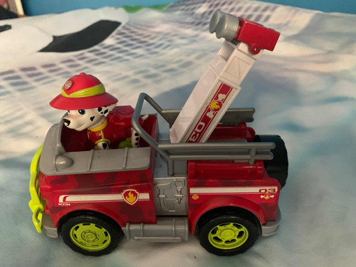 Paw Patrol Patrulla Canina Marshal Y Camión Bombero Usado