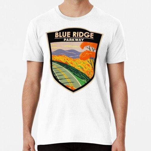 Remera Insignia De Blue Ridge Parkway Vintage Algodon Premiu