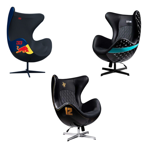 Conjunto 3 Poltronas Hamilton Nº44/lotus 12/rb Nº 33