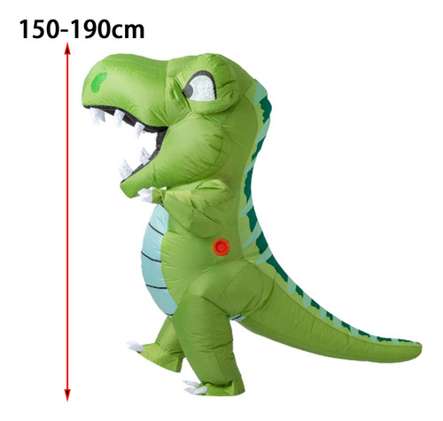 Disfraz Inflable Divertido De Dinosaurio De Cuerpo Completo,