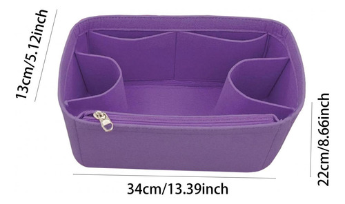 Bolsa De Fieltro Con Cremallera Y Bolsillo Para Medio