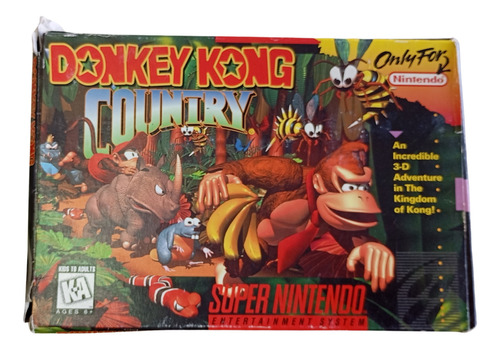 Fita/ Cartucho Super Nintendo Snes Donkey Kong Country+caixa