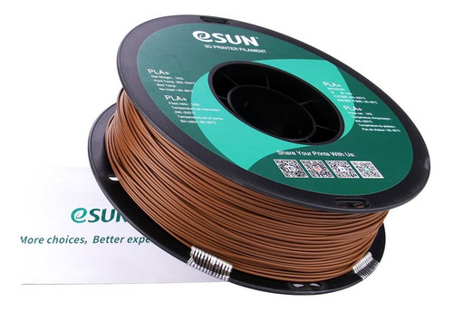 Filamento 3D PLA+ Esun de 1.75mm y 1kg gray