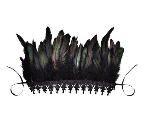 2x Envoltura De Hombro De Plumas Negras De Moda Para De , De