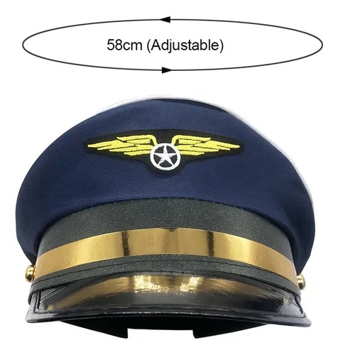 Gorra De Capitán De Aviación De Fiesta