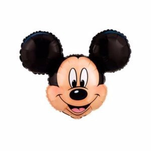 Globos Mickey Mouse Por 6 Unidades - Globo Mickey 68 X 63 Cm