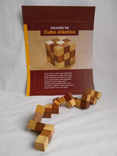 Brinquedo Educativo com 4 Quebra Cabeça Puzzle 3d Madeira - Cubo Store