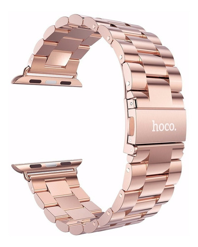 Correa De Reloj Hoco Acero Inoxidable Rosa Oro Apple Iwatch