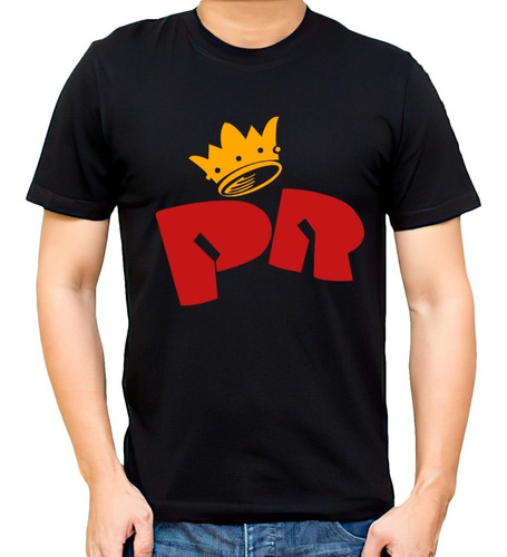 Remera Negra Patricio Rey Los Redondos Logo Pr Indio Solari