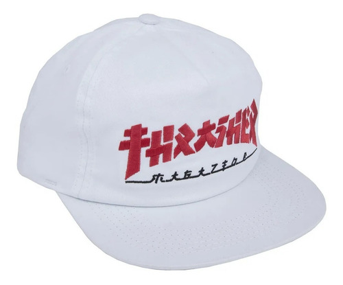 Imagem 2 de 3 de Boné Thrasher Godzilla Two Tone Snapback Branco Original