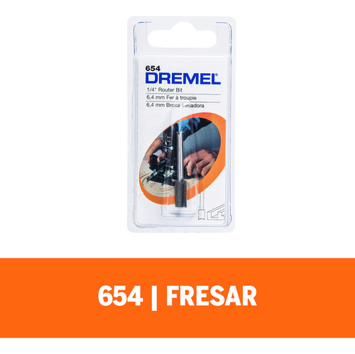 Fresa Recta 6,4 Mm Dremel 654