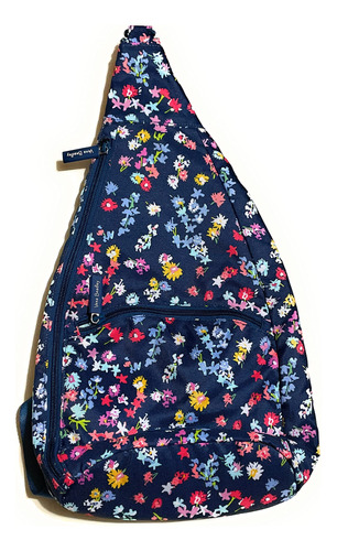 Mochila Eslinga Flor Silvestr Dispersa Talla M Azul Sling