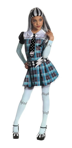 Fantasia Frankie Stein Monster High C/ Peruca 8, 9, 10 Anos