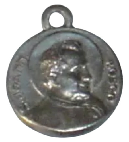 Medalha Sacra Pingente Don Bosco Maria Auxiliadora 14mm *