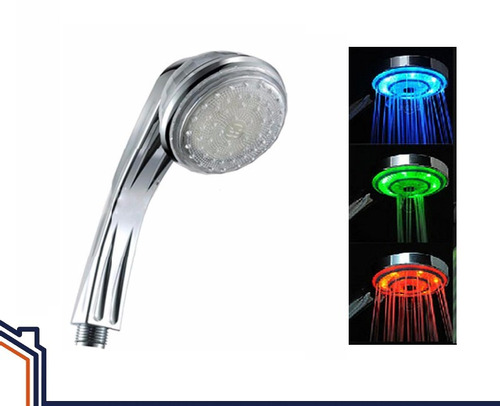 Ducha Telefono Luces Led Regadera Multicolor Baño Moderna