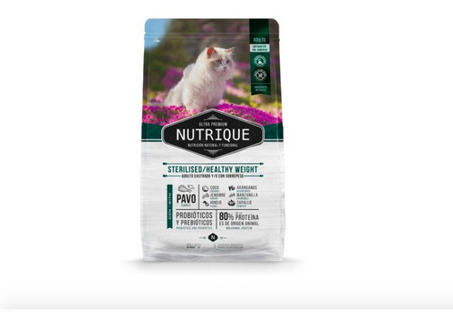 Alimento Para Gato Adulto Nutrique Sterilizado 2 Kg Pavo