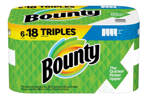 Bounty - Toallas De Papel 6 Rollos Triples