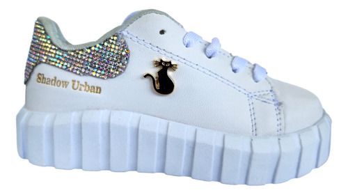 Tenis De Niña Brillos Sneakers Moda Tendencia Plataforma