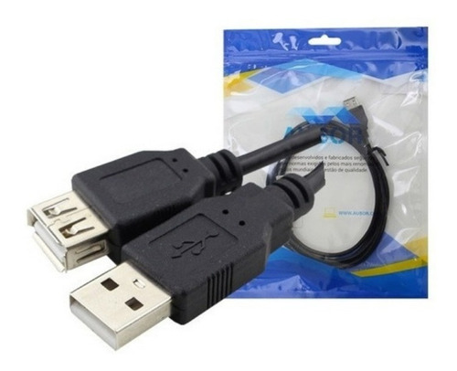 Cabo Extensor Usb 2.0 A Macho X A Fêmea 10mts Cor Preto Aubor CBO1010