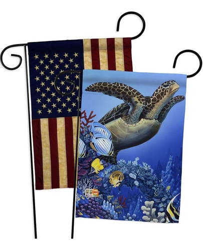 Pack De Banderas Breeze Decor Of The Sea Turtle Garden Criat