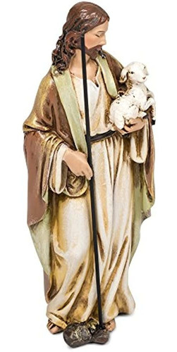 Buen Pastor Romano Jesucristo Con Cordero Estatua De Mesa De