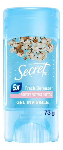 Antitranspirante En Gel Invisible Fresh Defense 73g Secret Algodón