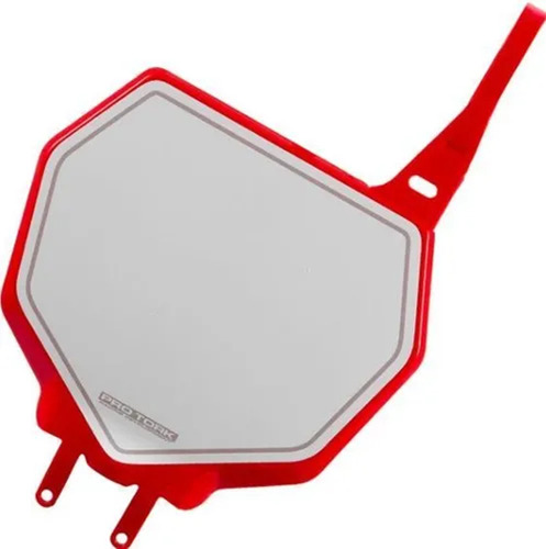 Placa Porta Numero Motocross-enduro Protork Rojo Motos Pando Ambos Lados