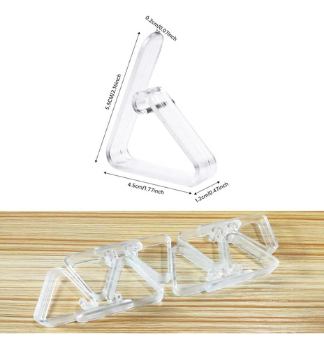Janfeel Clips De Plástico Transparente Para Mantel, Clips De
