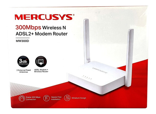 Imagen 8 de 10 de Modem Router Wifi N 300mbps Mercusys Mw300d Configurado
