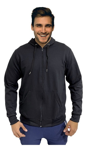 Campera Alpina Hoodie Slim Fit Buzo Canguro Capucha