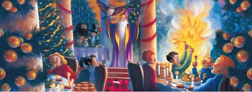 Taza De Cerámica - Harry Potter Navidad En Hogwarts