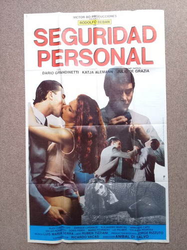 Antiguo Afiche De Pelicula - Seguridad Personal -344- (Usado)