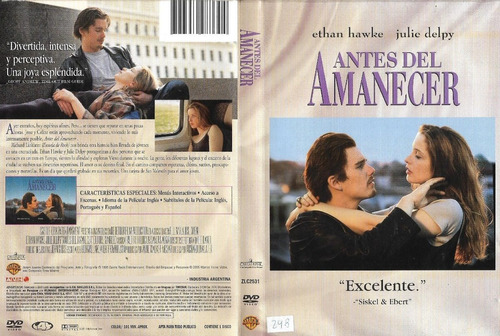 Antes De Amanecer Dvd Ethan Hawke Julie Delpy