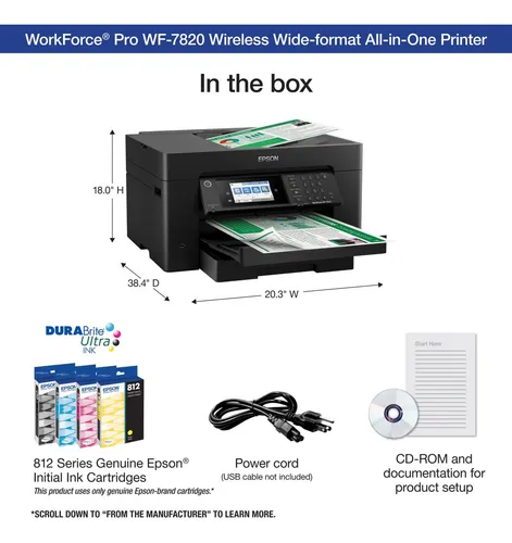 Impresora Epson Workforce Pro Wf-7820 Inalámbrica Todo En Un