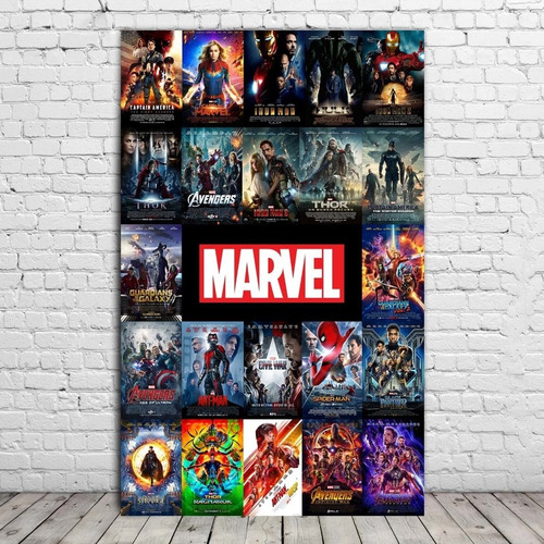 Cuadro Decorativo Marvel Posters Heroes