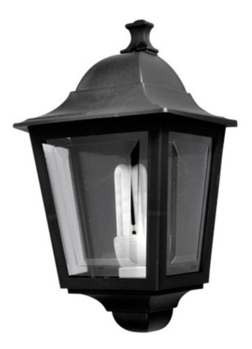 Aplique Exterior Farol E27 Siena 2 Negro 3 Caras Fuinyter 