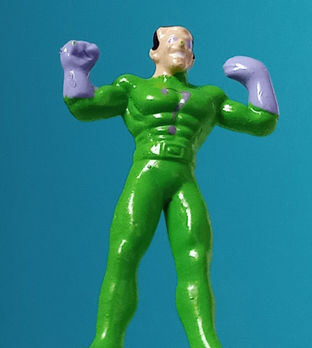 Muñeco El Acertijo /riddler Miniatura (batman) Jack Sorpresa (Usado)