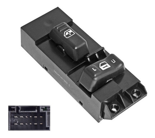 (1) Control Elevador Negro Gmc Sierra 99/02