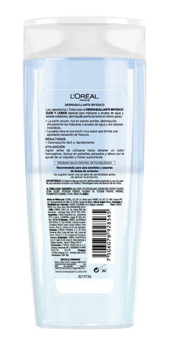 Desmaquillante Bifasico Loréal Paris 200ml