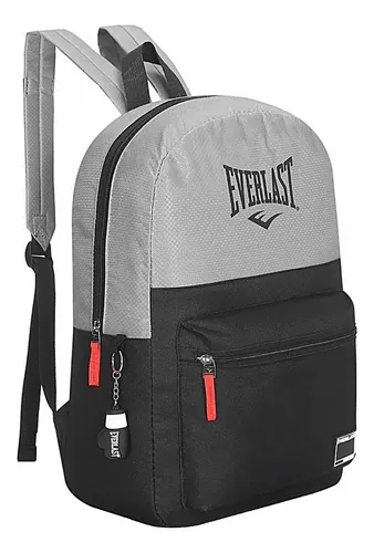 Mochila Everlast Urbana Diaria Llavero Boxeo Tela Soft Color