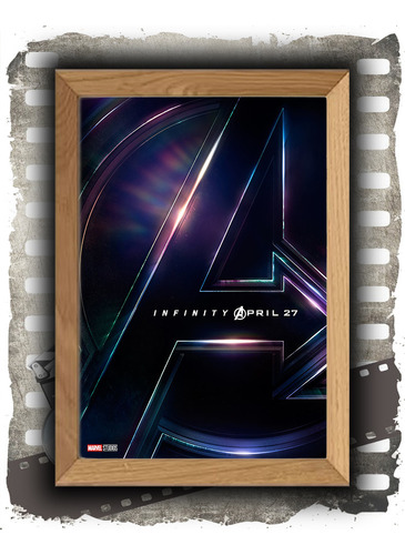 Cuadro Decorativo Cartel Película Avengers Infinity W Cp0011 Multicolor